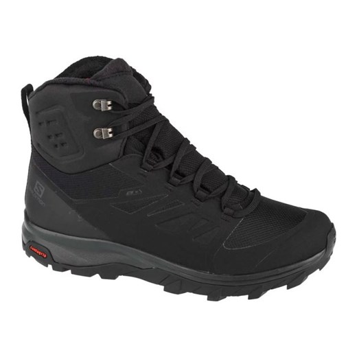 Buty Salomon OUTblast Ts Cswp 409223 czarne ze sklepu ButyModne.pl w kategorii Buty trekkingowe męskie - zdjęcie 177970210
