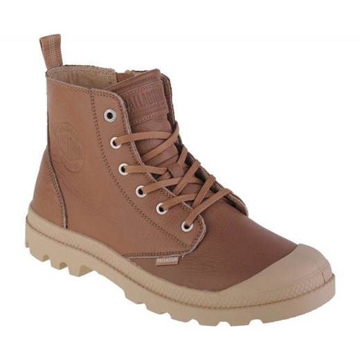 Buty Palladium Pampa Zip Lth Ess M 76888-254-M brązowe ze sklepu ButyModne.pl w kategorii Buty zimowe męskie - zdjęcie 177970250