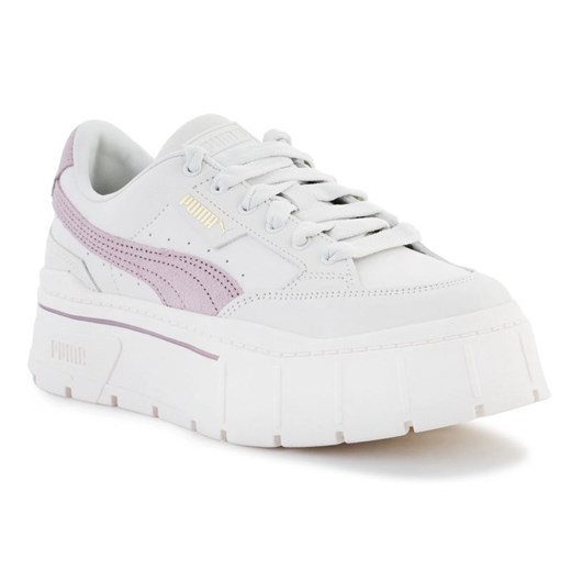 Buty Puma Mayze Stack Premium Whisper W 384421-01 białe ze sklepu ButyModne.pl w kategorii Buty sportowe damskie - zdjęcie 177970353