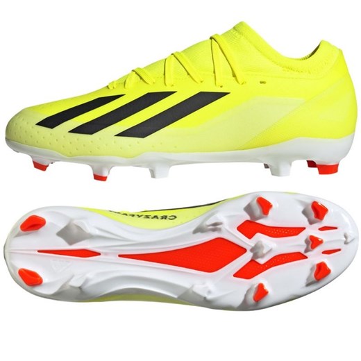 Buty adidas X Crazyfast League Fg M IG0605 żółte ze sklepu ButyModne.pl w kategorii Buty sportowe męskie - zdjęcie 177970414