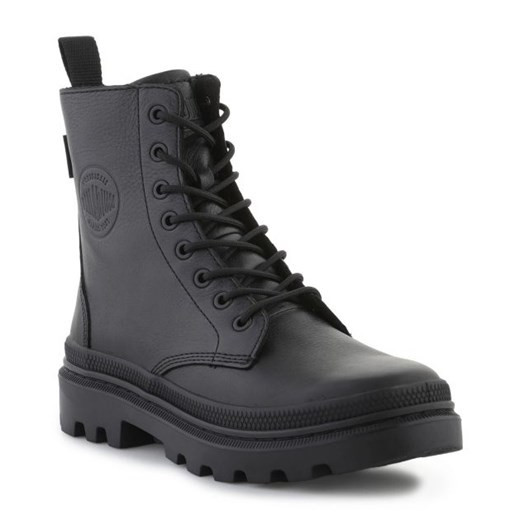 Buty Palladium Pallatrooper Off Lth 77972-001-M czarne ze sklepu ButyModne.pl w kategorii Workery damskie - zdjęcie 177970452