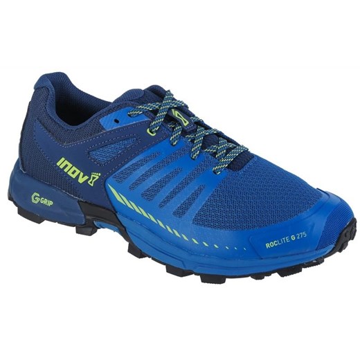 Buty do biegania Inov-8 Roclite G 275 V2 M 001097-BLNYLM-M-01 niebieskie ze sklepu ButyModne.pl w kategorii Buty sportowe męskie - zdjęcie 177970492