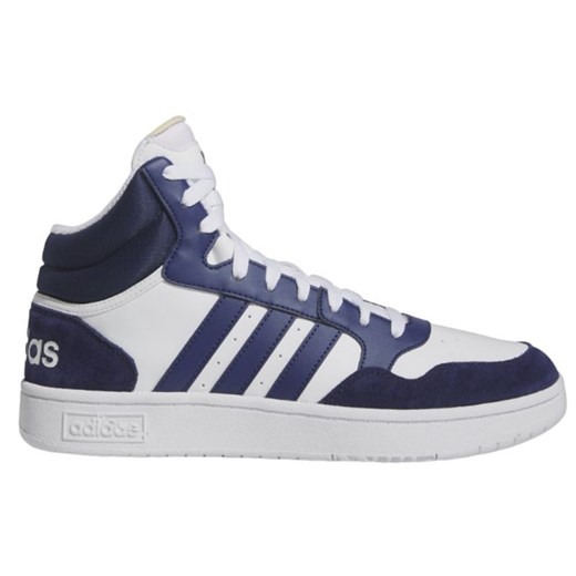 Buty adidas Hoops 3.0 Mid M IG1432 białe ze sklepu ButyModne.pl w kategorii Buty sportowe męskie - zdjęcie 177970501