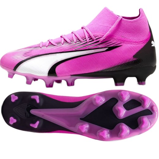 Buty Puma Ultra Pro FG/AG M 107750 01 różowe ze sklepu ButyModne.pl w kategorii Buty sportowe męskie - zdjęcie 177970522