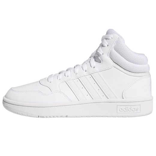 Buty adidas Hoops Mid 3.0 W GW5457 białe ze sklepu ButyModne.pl w kategorii Buty sportowe damskie - zdjęcie 177970524