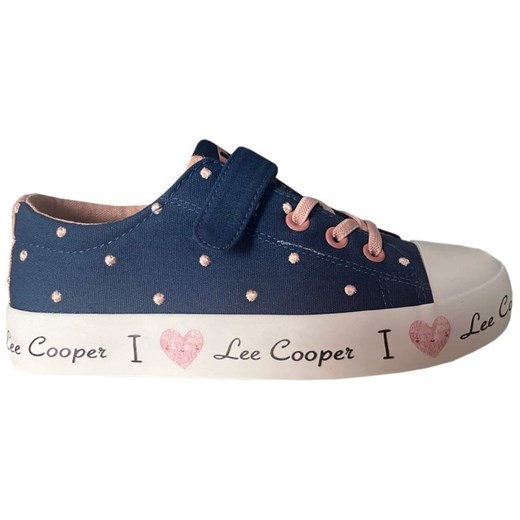 Buty Lee Cooper LCW-24-02-2161K niebieskie ze sklepu ButyModne.pl w kategorii Trampki dziecięce - zdjęcie 177970733
