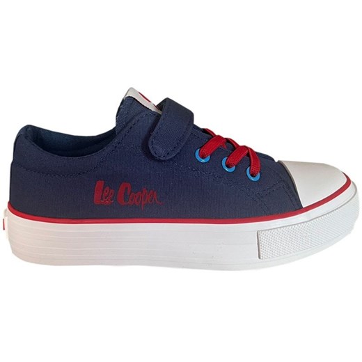 Buty Lee Cooper LCW-24-31-2275K niebieskie ze sklepu ButyModne.pl w kategorii Trampki dziecięce - zdjęcie 177970734