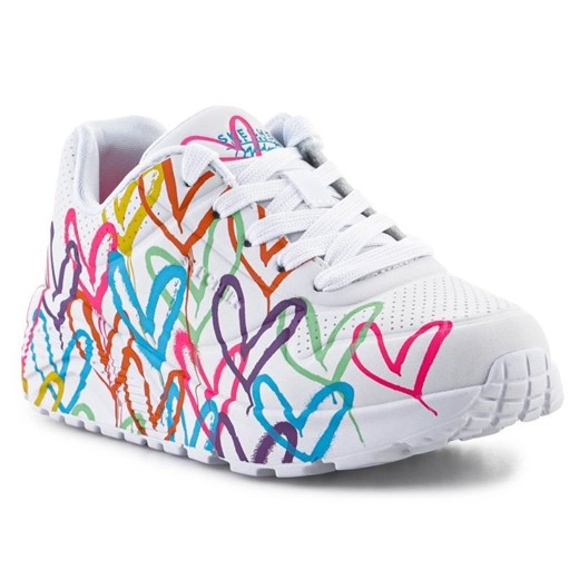 Buty Skechers Spread The Love 314064L-WMN białe ze sklepu ButyModne.pl w kategorii Buty sportowe dziecięce - zdjęcie 177970743
