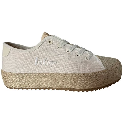 Buty Lee Cooper W LCW-24-31-2191LA beżowy ze sklepu ButyModne.pl w kategorii Espadryle damskie - zdjęcie 177970781