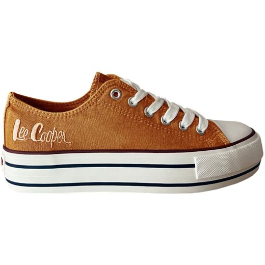 Buty Lee Cooper LCW-24-31-2216LA pomarańczowe ze sklepu ButyModne.pl w kategorii Trampki damskie - zdjęcie 177970804