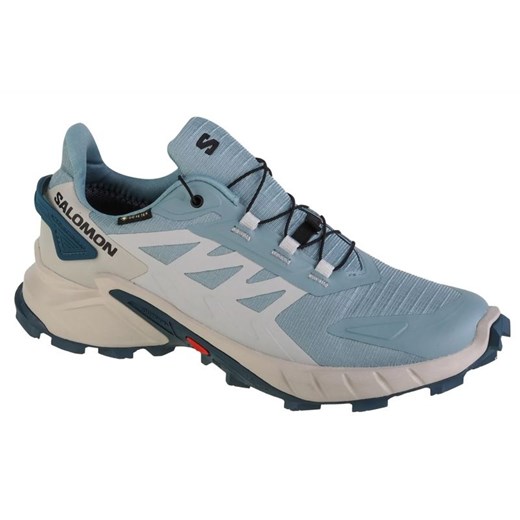 Buty do biegania Salomon Supercross 4 Gtx 471201 niebieskie ze sklepu ButyModne.pl w kategorii Buty sportowe męskie - zdjęcie 177970830
