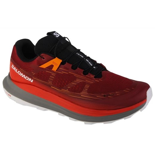 Buty do biegania Salomon Ultra Glide 2 Gtx 472165 czerwone ze sklepu ButyModne.pl w kategorii Buty sportowe męskie - zdjęcie 177970832