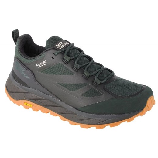 Buty Jack Wolfskin Terraventure Texapore Low M 4051621-4161 zielone ze sklepu ButyModne.pl w kategorii Buty sportowe męskie - zdjęcie 177970883