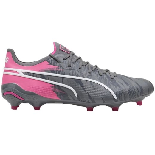 Buty piłkarskie Puma King Ultimate Rush FG/AG 107824 01 szare ze sklepu ButyModne.pl w kategorii Buty sportowe męskie - zdjęcie 177970984