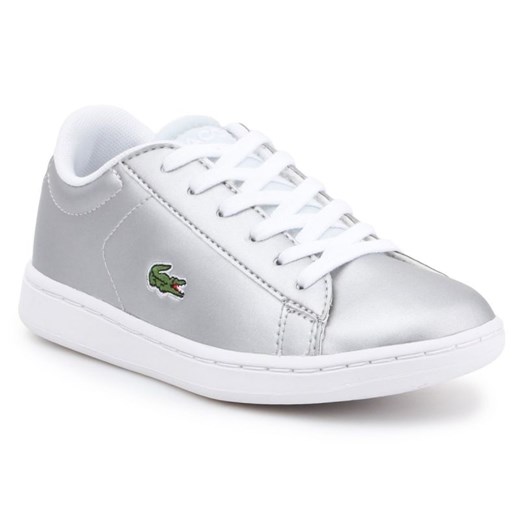 Buty Lacoste 7-34SPC0006334 srebrny ze sklepu ButyModne.pl w kategorii Trampki dziecięce - zdjęcie 177971022