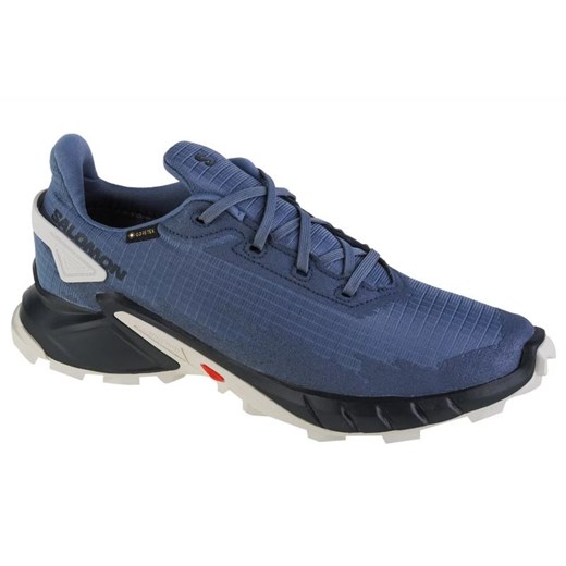 Buty do biegania Salomon Alphacross 4 Gtx M 471168 niebieskie ze sklepu ButyModne.pl w kategorii Buty sportowe męskie - zdjęcie 177971054