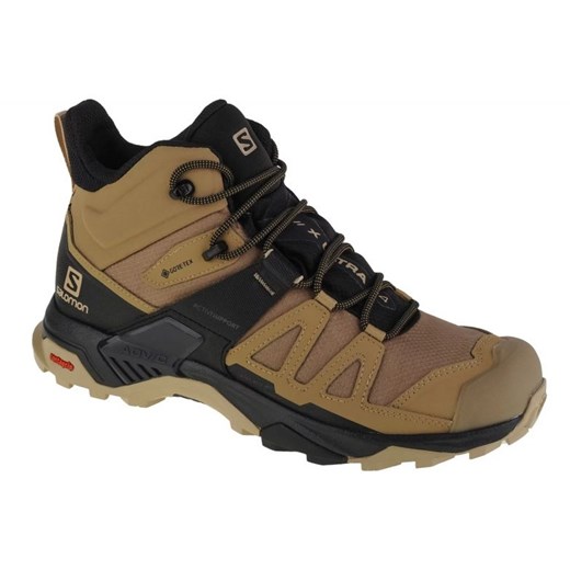 Buty Salomon X Ultra 4 Mid Gtx 412941 brązowe ze sklepu ButyModne.pl w kategorii Buty trekkingowe męskie - zdjęcie 177971074