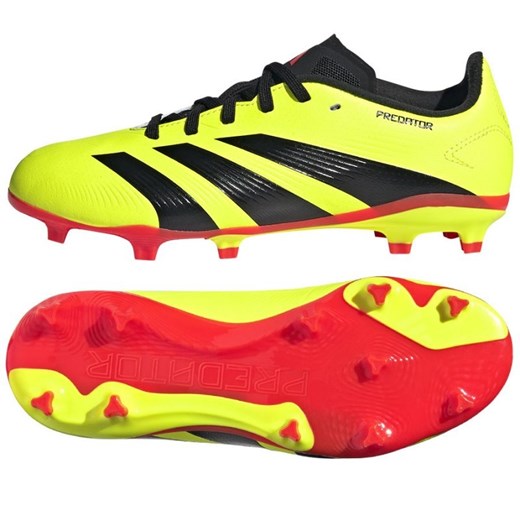 Buty piłkarskie adidas Predator League L Fg Jr IG7747 żółte ze sklepu ButyModne.pl w kategorii Buty sportowe dziecięce - zdjęcie 177971152