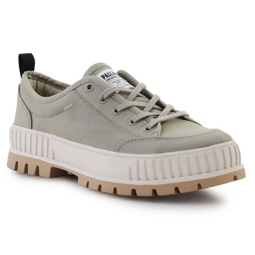 Buty Palladium Pallashock Lo Organic 2 78569-379-M zielone ze sklepu ButyModne.pl w kategorii Trampki męskie - zdjęcie 177971211