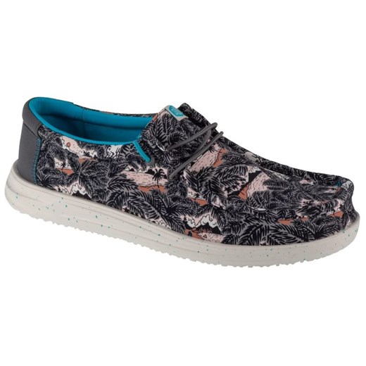 Buty Hey Dude Wally H2O Tropical M 40702-0HI czarne ze sklepu ButyModne.pl w kategorii Mokasyny męskie - zdjęcie 177971282