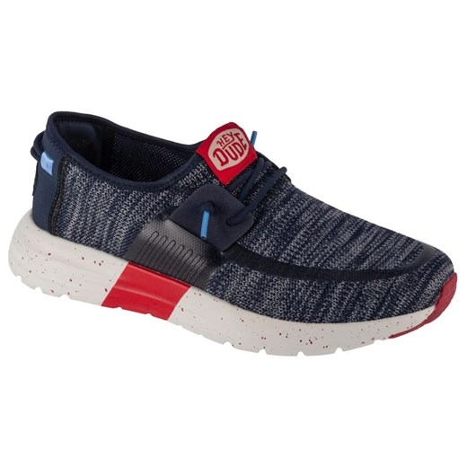 Buty Hey Dude Scirocco M Sport Mode M 40714-412 niebieskie ze sklepu ButyModne.pl w kategorii Mokasyny męskie - zdjęcie 177971284