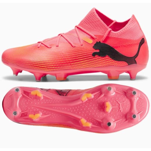 Buty piłkarskie Puma Future 7 Match MxSG M 107714-03 różowe ze sklepu ButyModne.pl w kategorii Buty sportowe męskie - zdjęcie 177971322