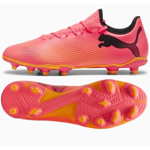 Buty piłkarskie Puma Future 7 Play FG/AG M 107723-03 różowe ze sklepu ButyModne.pl w kategorii Buty sportowe męskie - zdjęcie 177971323