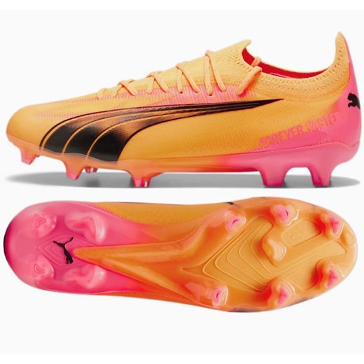 Buty piłkarskie Puma Ultra Ultimate M 107744-03 pomarańczowe ze sklepu ButyModne.pl w kategorii Buty sportowe męskie - zdjęcie 177971324