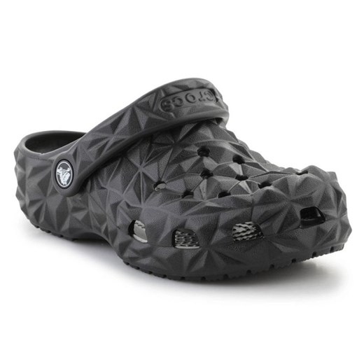 Klapki Crocs Classic Geometric Clog K 209572-001 czarne ze sklepu ButyModne.pl w kategorii Klapki dziecięce - zdjęcie 177971381