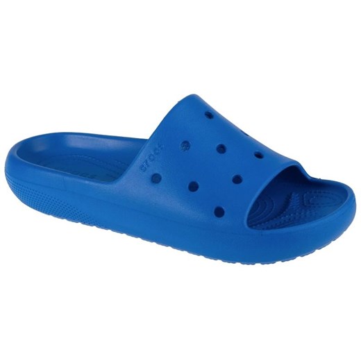 Klapki Crocs Classic Slide V2 209401-4KZ niebieskie niebieskie ze sklepu ButyModne.pl w kategorii Klapki męskie - zdjęcie 177971391