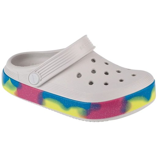 Klapki Crocs Off Court Glitter Band Kids Clog 209714-1FS białe ze sklepu ButyModne.pl w kategorii Klapki dziecięce - zdjęcie 177971394