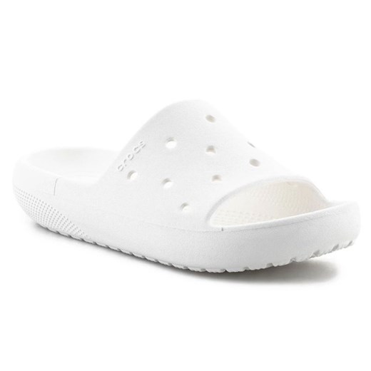 Klapki Crocs Classic Slide v2 U 209401-100 białe ze sklepu ButyModne.pl w kategorii Klapki męskie - zdjęcie 177971404