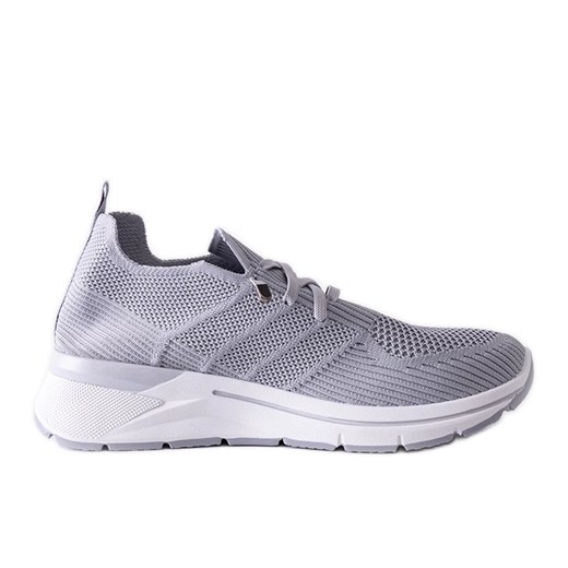 Szare wsuwane sneakersy Gaberla ze sklepu ButyModne.pl w kategorii Buty sportowe damskie - zdjęcie 177973374