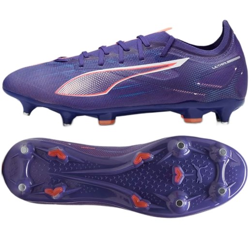 Buty Puma Ultra 5 Match MxSG 107893 01 fioletowe ze sklepu ButyModne.pl w kategorii Buty sportowe męskie - zdjęcie 177973464
