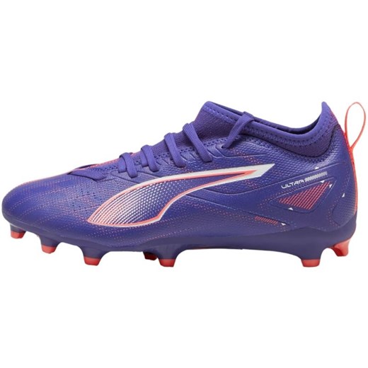 Buty Puma Ultra 5 Match FG/AG 108096 01 fioletowe ze sklepu ButyModne.pl w kategorii Buty sportowe dziecięce - zdjęcie 177973610