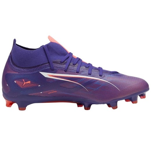 Buty piłkarskie Puma Ultra 5 Match+ FG/AG 107686 01 fioletowe ze sklepu ButyModne.pl w kategorii Buty sportowe męskie - zdjęcie 177973644