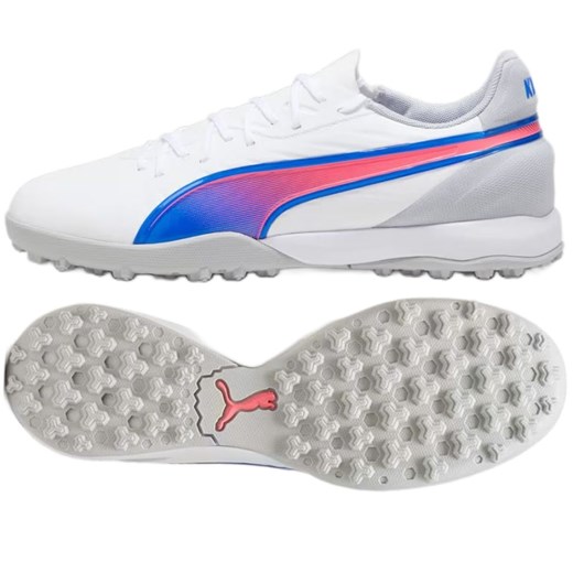 Buty Puma King Match Tt 107879-02 białe ze sklepu ButyModne.pl w kategorii Buty sportowe męskie - zdjęcie 177973650