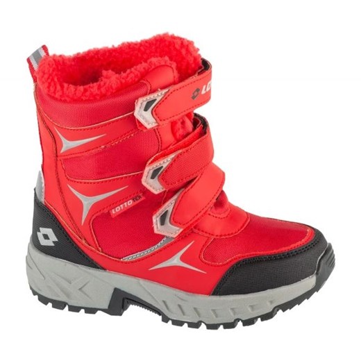 Buty Lotto Pinecreek Tex K 2600550K-3080 czerwone ze sklepu ButyModne.pl w kategorii Buty zimowe dziecięce - zdjęcie 177974611