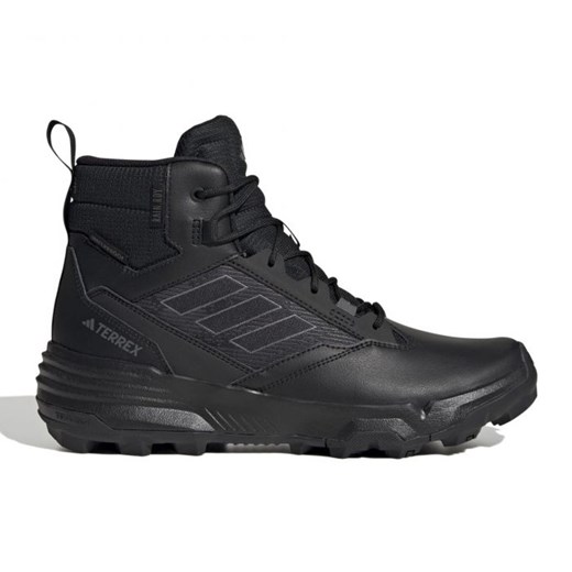 Buty adidas Terrex Unity Lea Mid R.Rdy IF4977 czarne ze sklepu ButyModne.pl w kategorii Buty trekkingowe dziecięce - zdjęcie 177975502