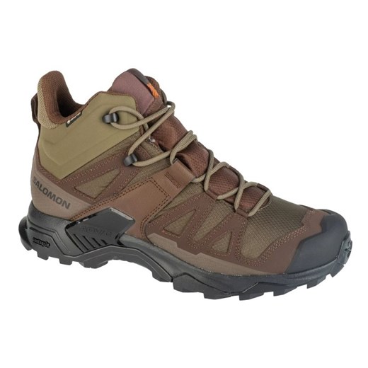 Buty Trekkingowe Salomon X Ultra Tracker Gtx L47607000 brązowe ze sklepu ButyModne.pl w kategorii Buty trekkingowe dziecięce - zdjęcie 177976054