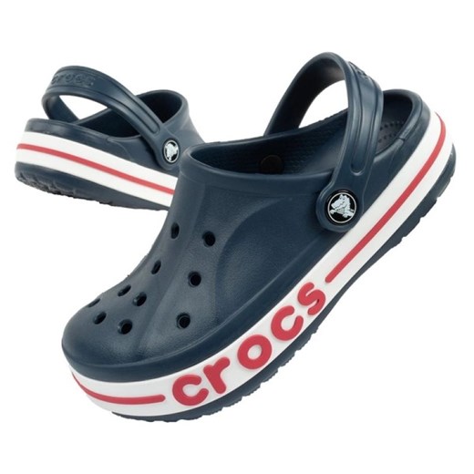 Klapki chodaki Crocs Bayaband Clog 207019-410 niebieskie ze sklepu ButyModne.pl w kategorii Klapki dziecięce - zdjęcie 177976620