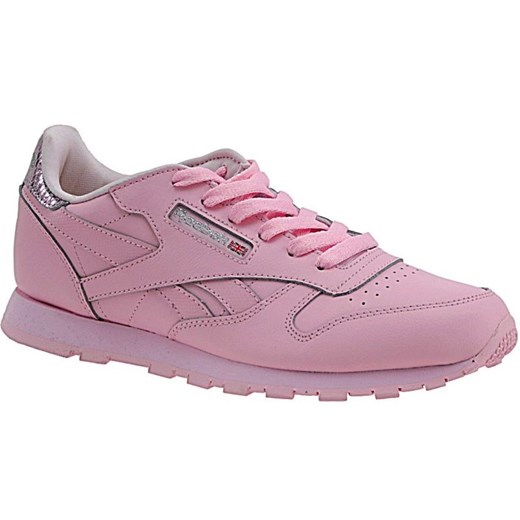 Buty Reebok Classic Leather Metallic  BD5898 różowe ze sklepu ButyModne.pl w kategorii Buty sportowe dziecięce - zdjęcie 177977181