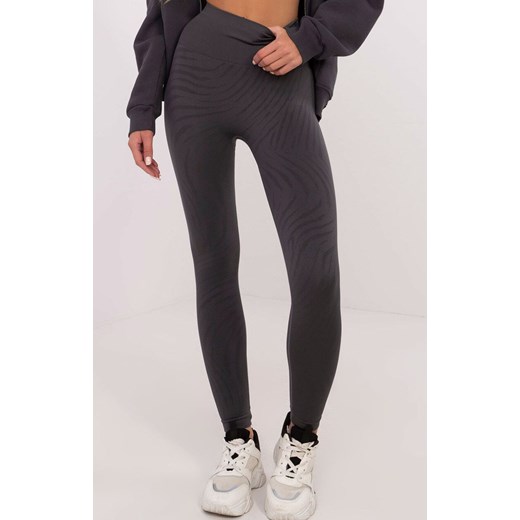 Modelujące legginsy push-up ciemnoszare NM-LG-NOU009.39, Kolor ciemnoszary, Rozmiar M/L, Trendy.ING ze sklepu Primodo w kategorii Spodnie damskie - zdjęcie 178011374