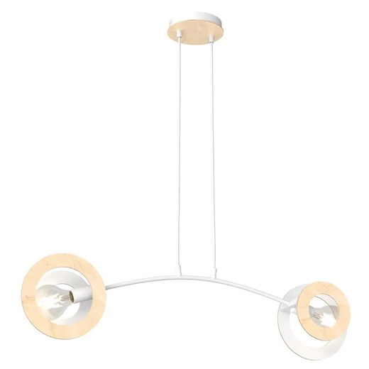 Biała nowoczesna lampa wisząca - 9X D157 E6-B58 ze sklepu Edinos.pl w kategorii Lampy wiszące - zdjęcie 178013122