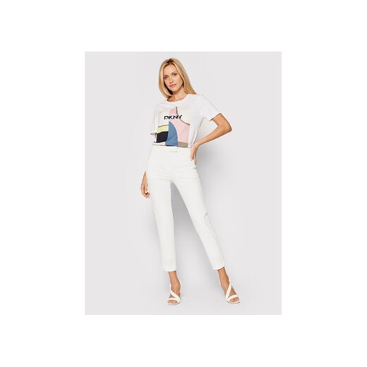DKNY Chinosy P9RKSDMT Biały Regular Fit 38 MODIVO