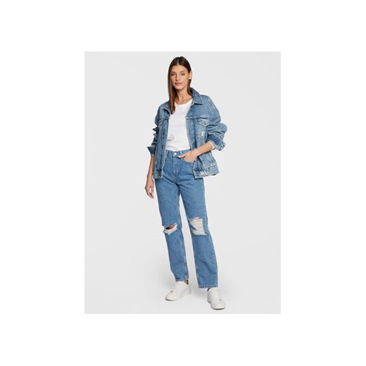 Calvin Klein Bluzka Smooth K20K205337 Biały Regular Fit Calvin Klein M MODIVO