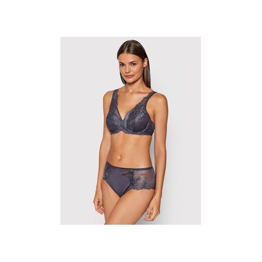 Triumph Biustonosz z fiszbiną Wild Peony Florale 10209627 Szary Triumph 95E MODIVO