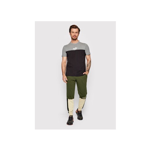 Puma T-Shirt Ess+Block 847426 Czarny Regular Fit Puma S MODIVO