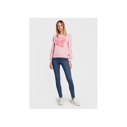 NAF NAF Bluza Michelle THNS22A Różowy Regular Fit Naf Naf S MODIVO