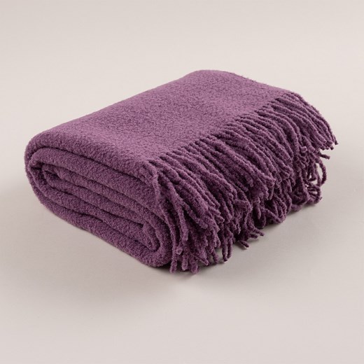 Pled Boucle 140x200 cm lavender ze sklepu dekoria.pl w kategorii Koce i pledy - zdjęcie 178027250